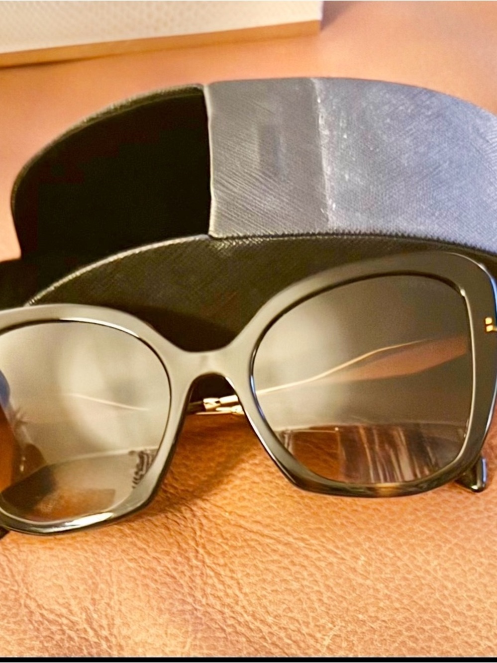 PRADA Milano Black Oversized Women's Sunglasses -